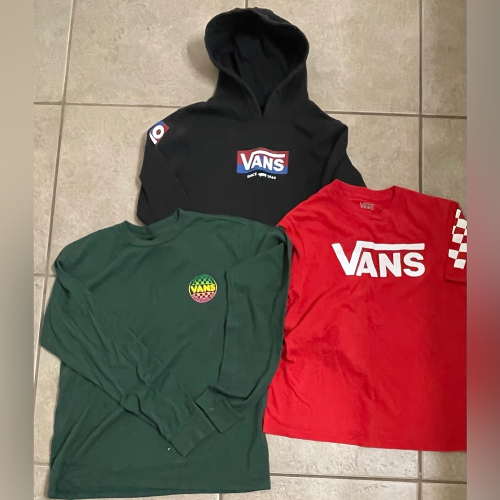3 Boys Vans tops hoodie / SL t-shirt/ LS t-shirt
